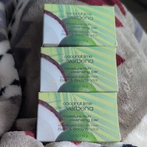 Bath & BodyWorks Coconut Lime Verbena Soap Trio Travel Size FREE SHIP!!